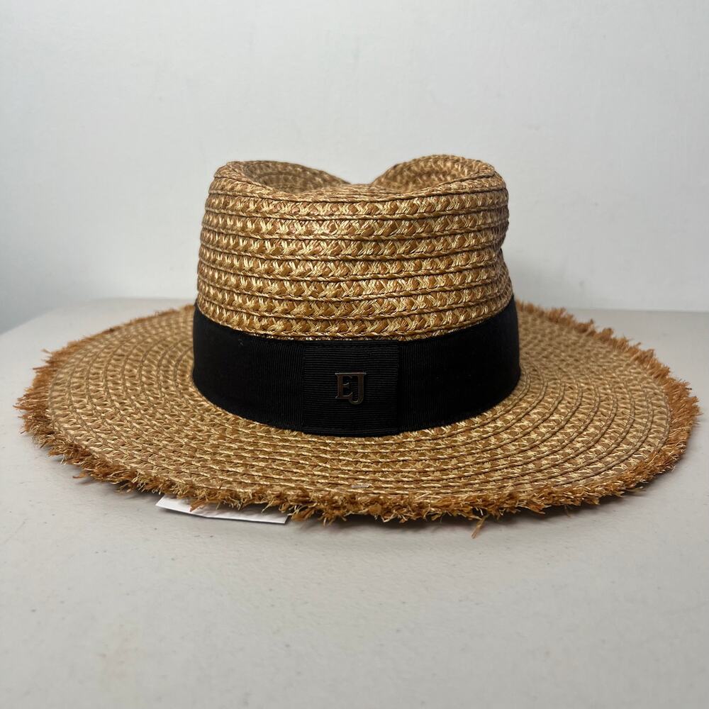 Eric Javits Straw Fedora Look Again Sun Hat - Picture 3 of 8